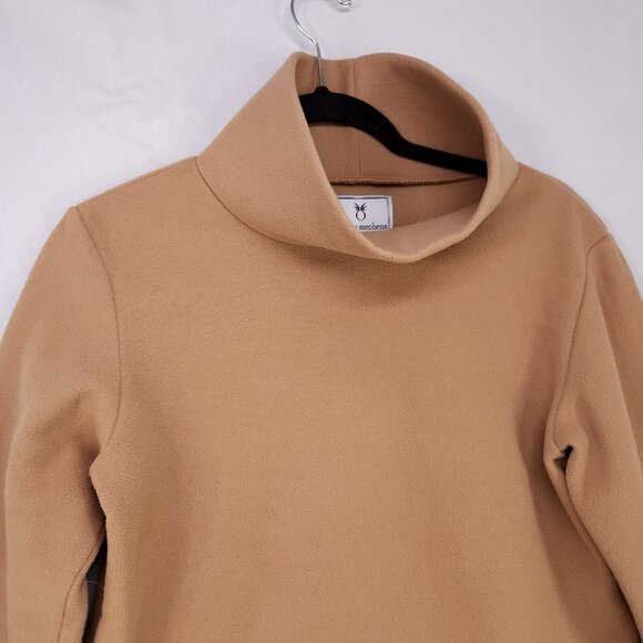 Dudley Stephens Fleece Sweater Women Small Top Cowl Neck Long Sleeve Made in USA - Picture 3 of 13